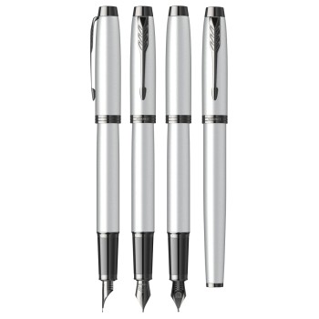 Ручка перьевая Parker IM Achromatic F317, Matt Grey BT (Перо F)